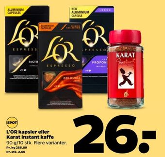 Netto Karat instant kaffe tilbud