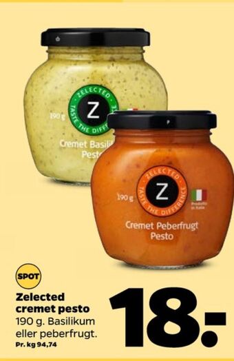 Netto Zelected pesto tilbud
