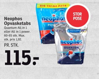 SPAR Neophos maskinopvask-tabs tilbud