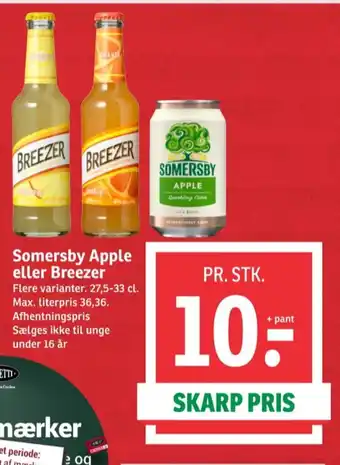 SPAR Breezer rtd-cider tilbud