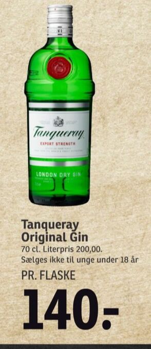 SPAR London dry gin tilbud