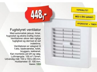 Harald Nyborg Fugtstyret Ventilator tilbud