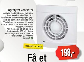 Harald Nyborg Fugtstyret Ventilator tilbud