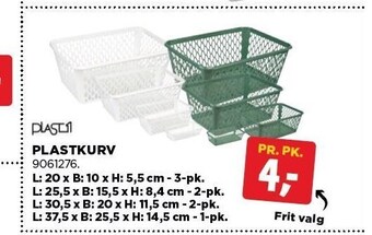 jem & fix Plastkurv tilbud