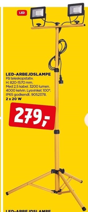 jem & fix Led-arbejdslampe tilbud