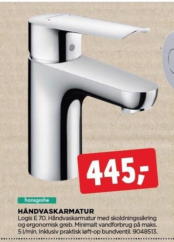 jem & fix Håndvaskarmatur tilbud