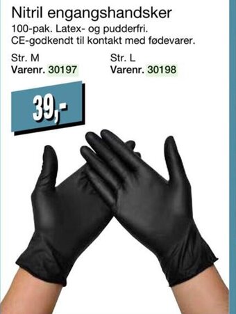 Harald Nyborg Nitril Engangshandsker tilbud