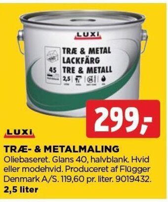 jem & fix Træ-& Metalmaling tilbud