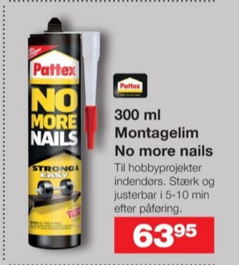 Bauhaus Pattex montagelim tilbud