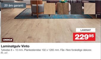 Bauhaus Logoclic laminatgulv tilbud