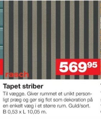 Bauhaus Rasch tapet tilbud
