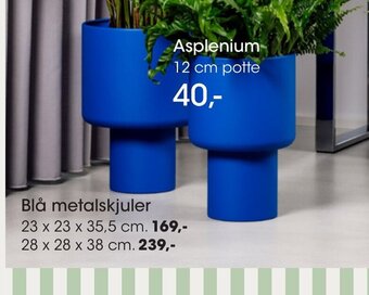 Blå Metalskjuler