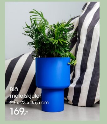 Bilka Blå Metalskjuler tilbud