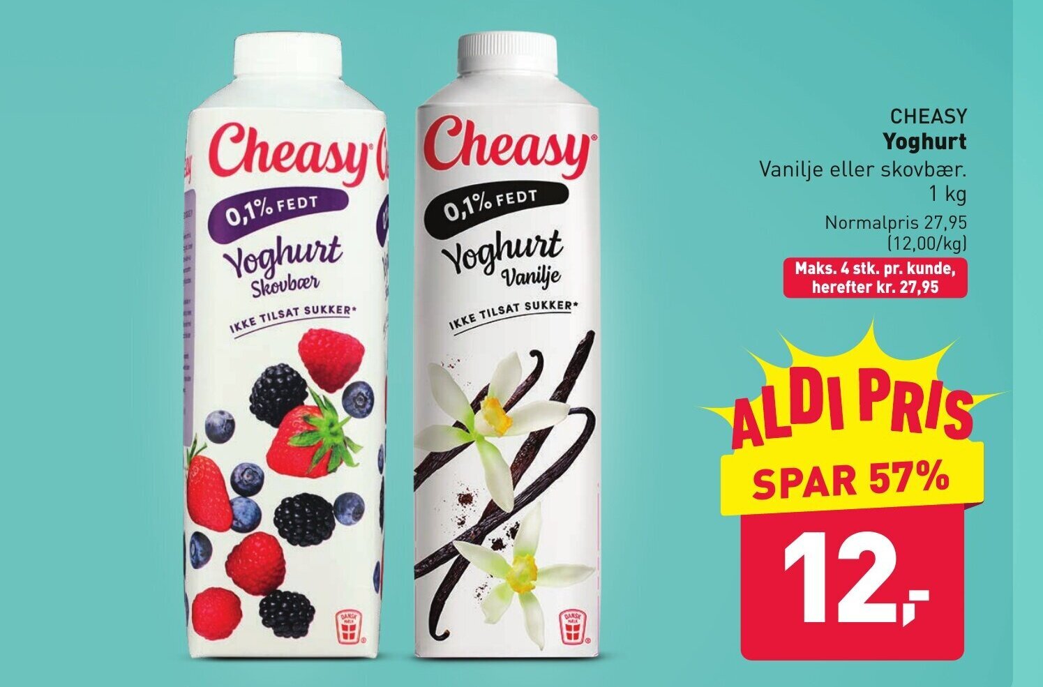 Cheasy Yoghurt tilbud hos ALDI