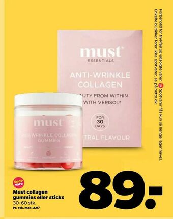 Must collagen gummies eller sticks