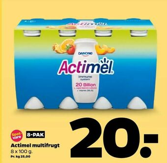 Netto Actimel multifrugt tilbud