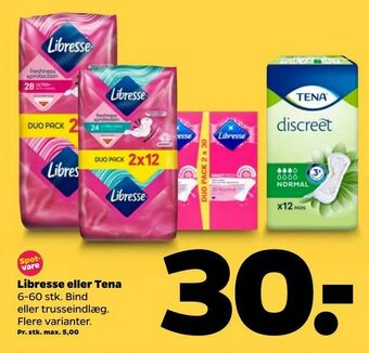 Netto Libresse eller Tena tilbud