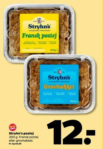 Netto Stryhn's postej tilbud
