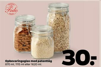 Netto Opbevaringsglas med patentlåg tilbud