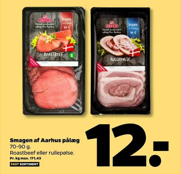 Smagen af Aarhus pålæg tilbud hos Netto