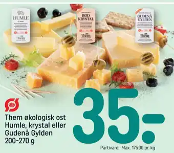REMA 1000 Them ost skæreost rød krystal tilbud