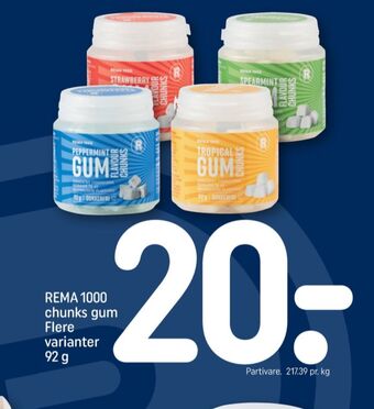 REMA 1000 Rema 1000 tyggegummi tilbud