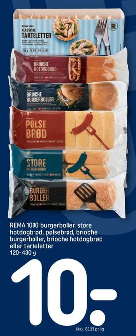 Rema 1000 burgerboller