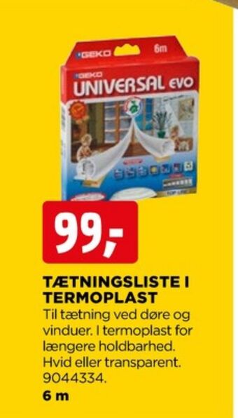 jem & fix Geko tætningsliste tilbud