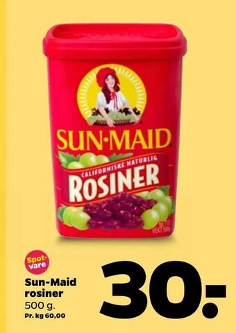 Sun-Maid rosiner