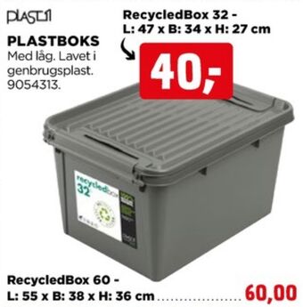 jem & fix Plast1 opbevaringsboks tilbud