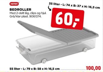 jem & fix Keter bedroller tilbud