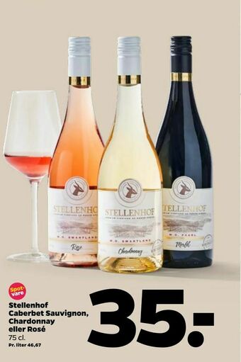 Netto Stellenhof Caberbet Sauvignon, Chardonnay eller Rosé tilbud