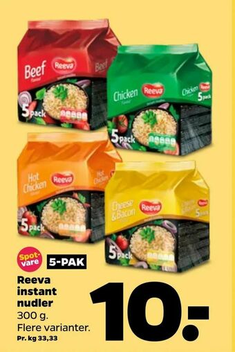 Netto Reeva instant nudler tilbud