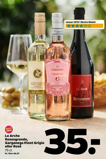 Netto Le Arche Rossogrande, Garganega Pinot Grigio eller Rosé tilbud