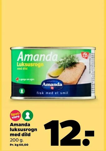 Netto Amanda luksusrogn med dild tilbud