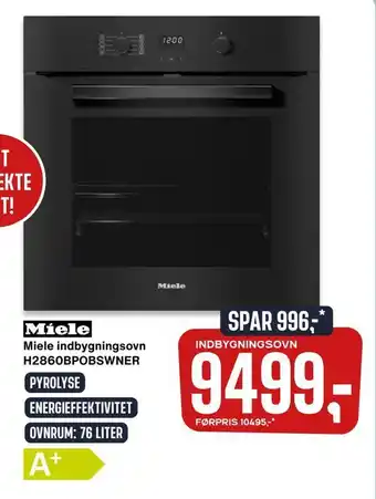 Skousen Miele indbygningsovn h2860bpobswner tilbud