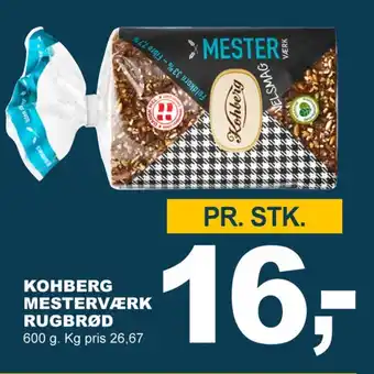 Let-Køb Mesterværk rugbrød-skiver tilbud