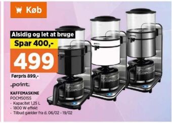 Power Point kaffemaskine tilbud