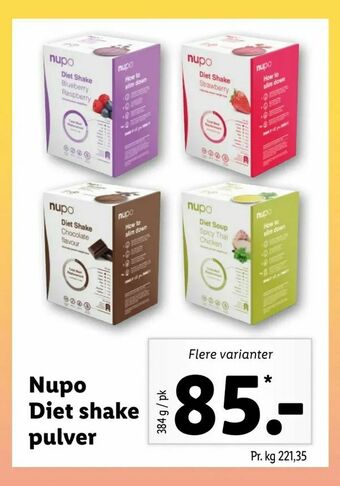 Nupo Diet shake pulver