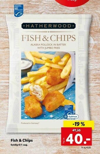 Let-Køb Fish & Chips tilbud