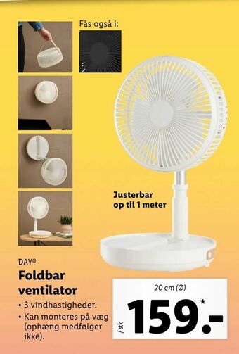 Let-Køb Foldbar ventilator tilbud