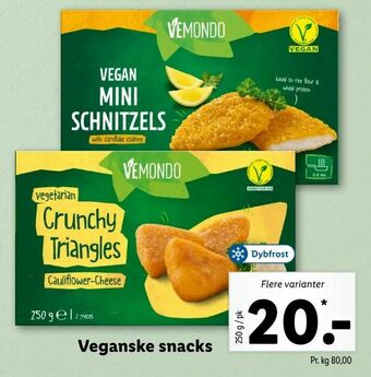 Let-Køb Veganske snacks tilbud