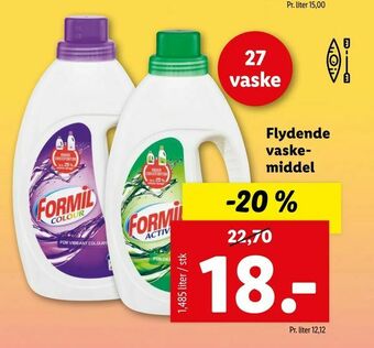 Flydende vaske- middel