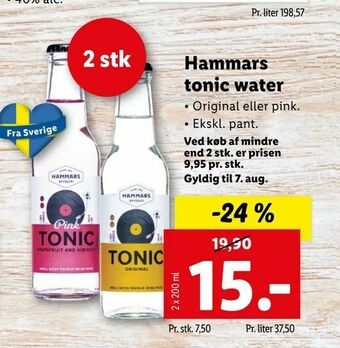 Hammars tonic water