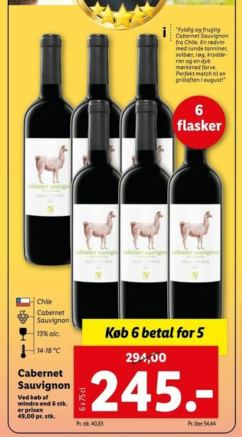 Let-Køb Cabernet Sauvignon tilbud