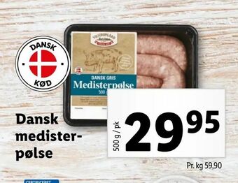 Let-Køb Dansk medisterpølse tilbud