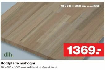 Bauhaus Bordplade mahogni tilbud