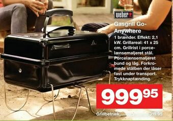 Bauhaus Gasgrill Go- Anywhere tilbud