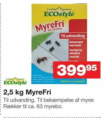 Bauhaus 2,5 kg MyreFri tilbud