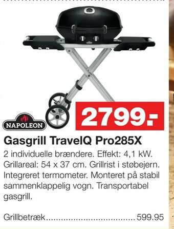 Bauhaus Gasgrill TravelQ Pro285X tilbud